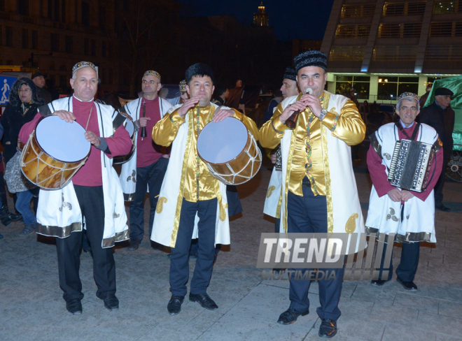 Baku celebrates last Novruz Tuesday. Azerbaijan, 15 match, 2016 